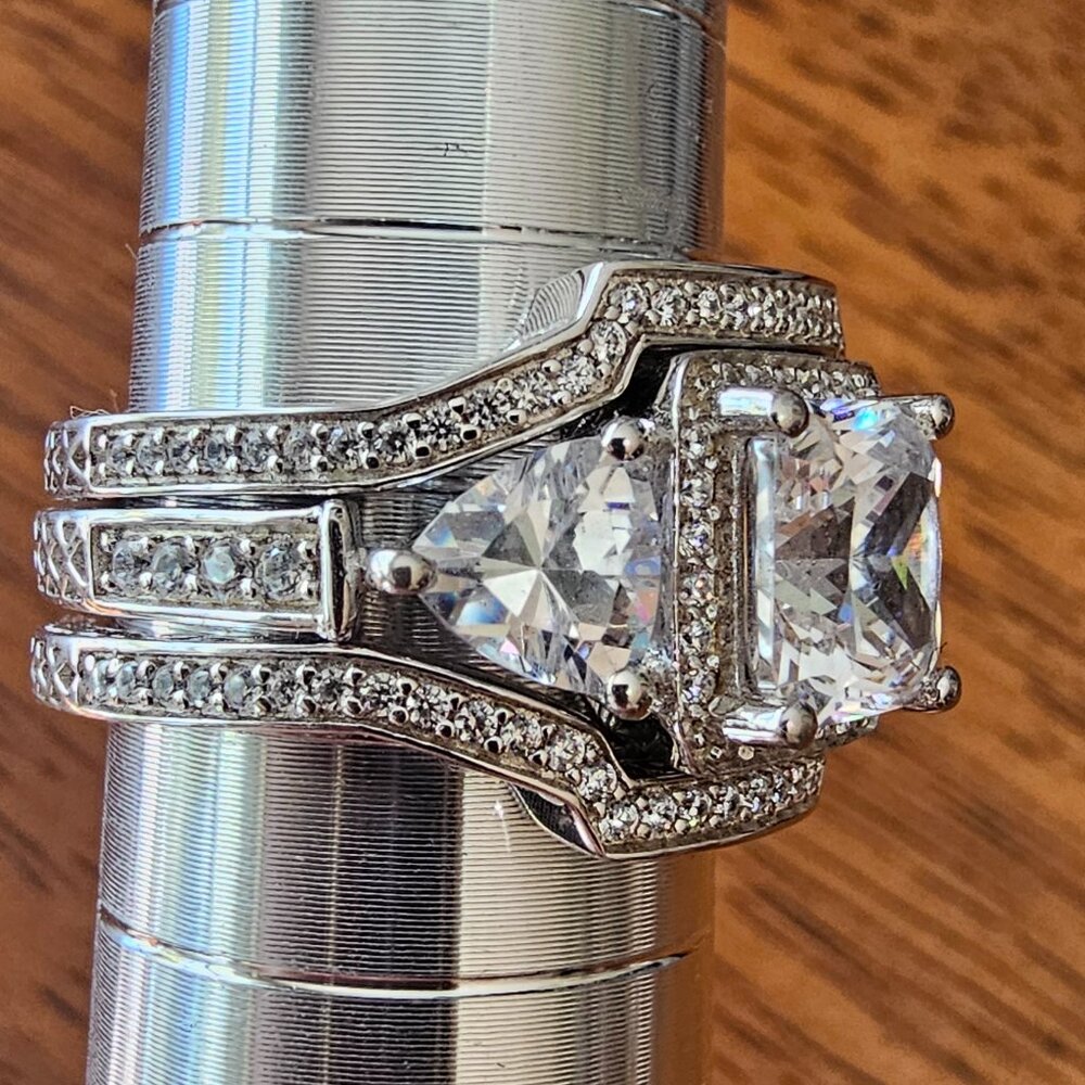 Vancaro Three Piece Stacking Engagement Ring - Picture 10 of 10